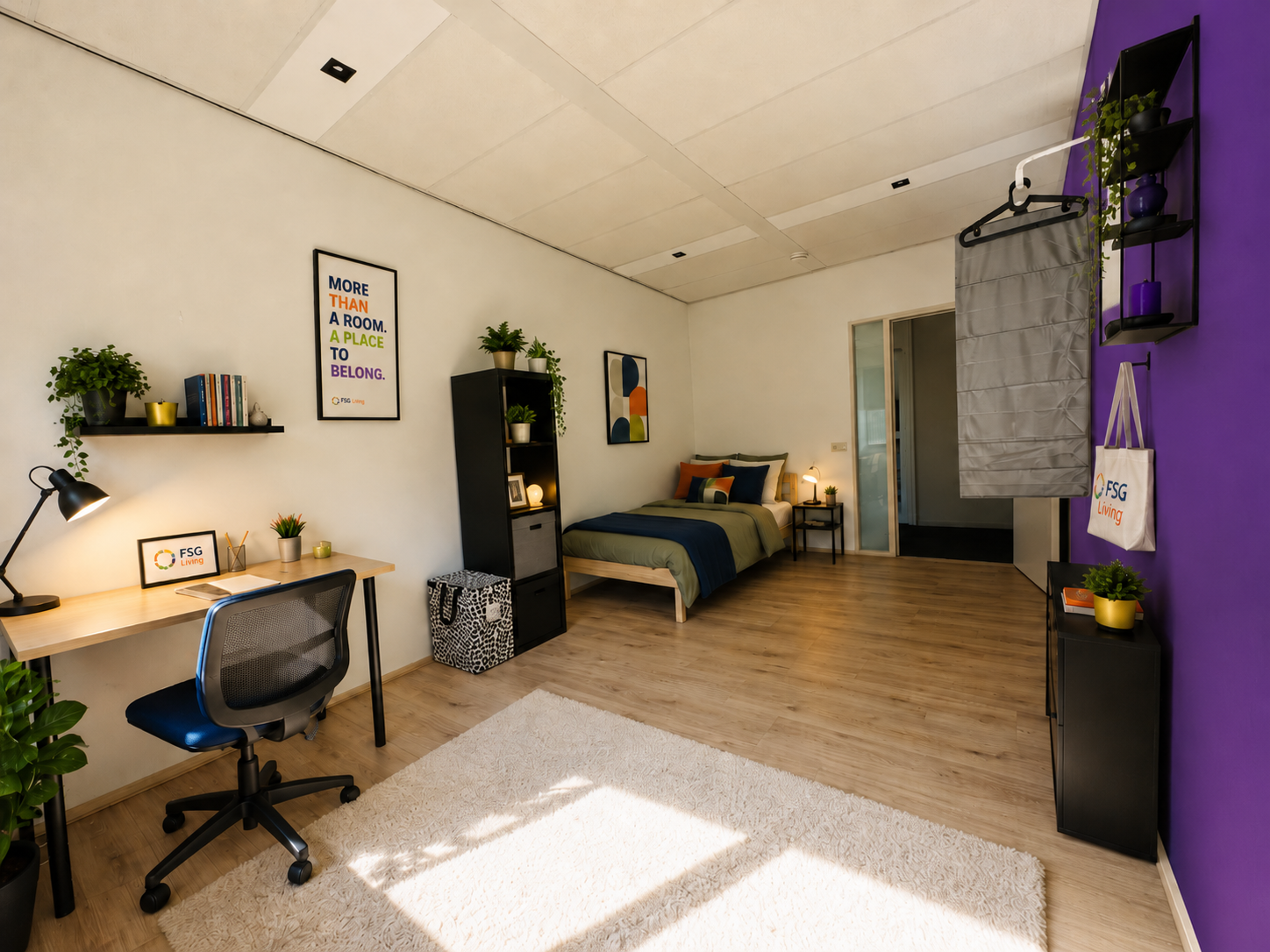 Gemeubileerde studio met FSG Living accenten